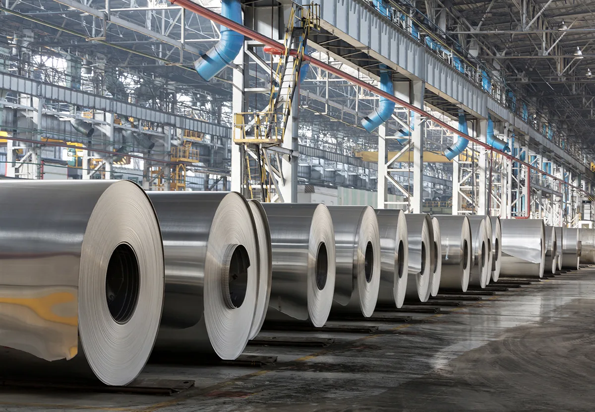 Steel and aluminium production facility — precision machined components for rolling mill and process equipment
